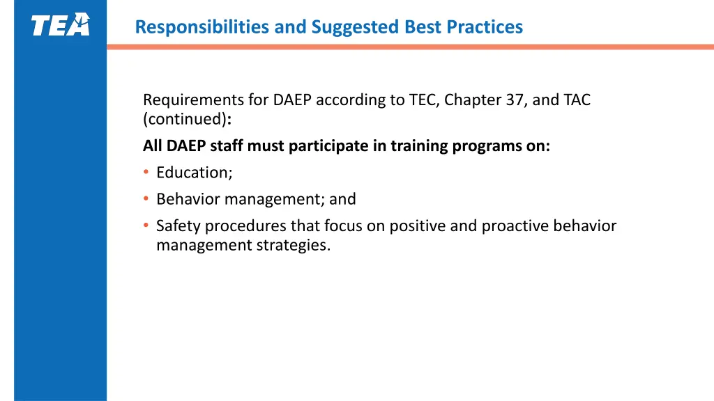 responsibilities and suggested best practices 14