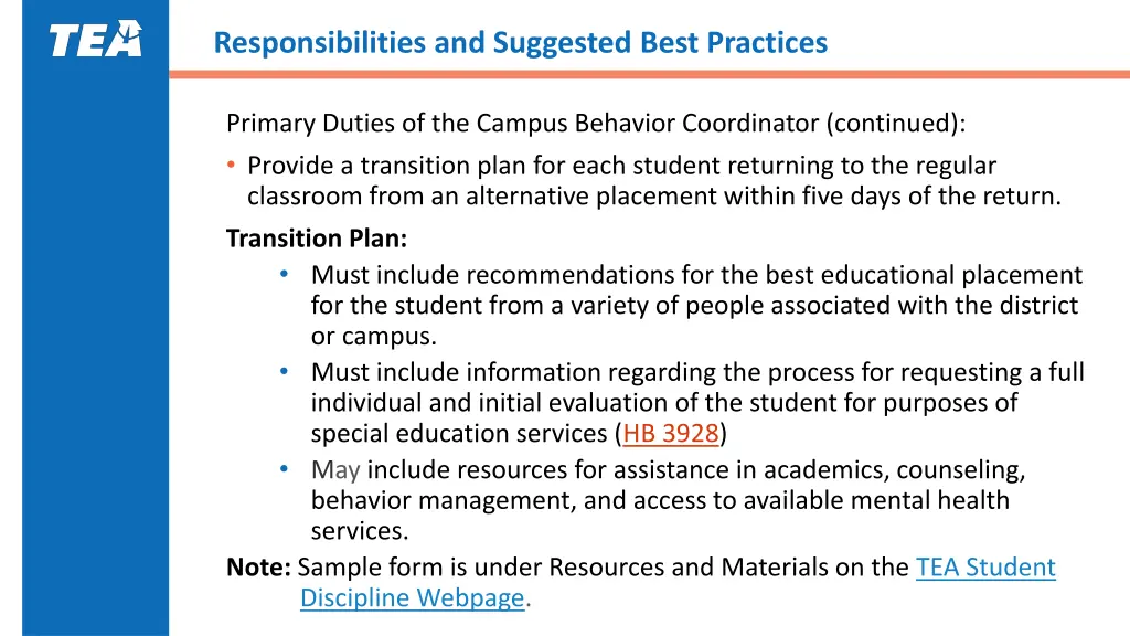 responsibilities and suggested best practices 2