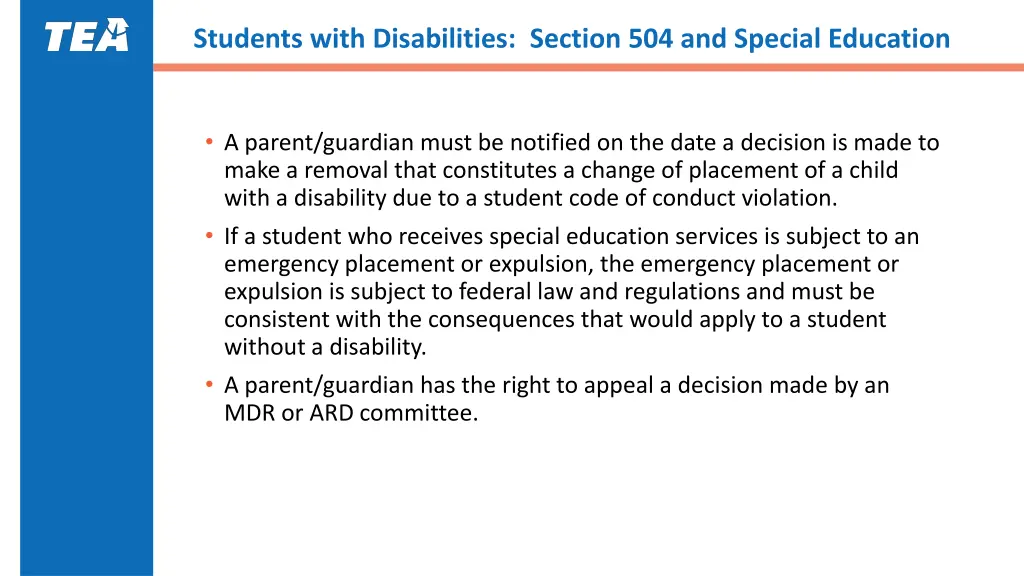 students with disabilities section 3