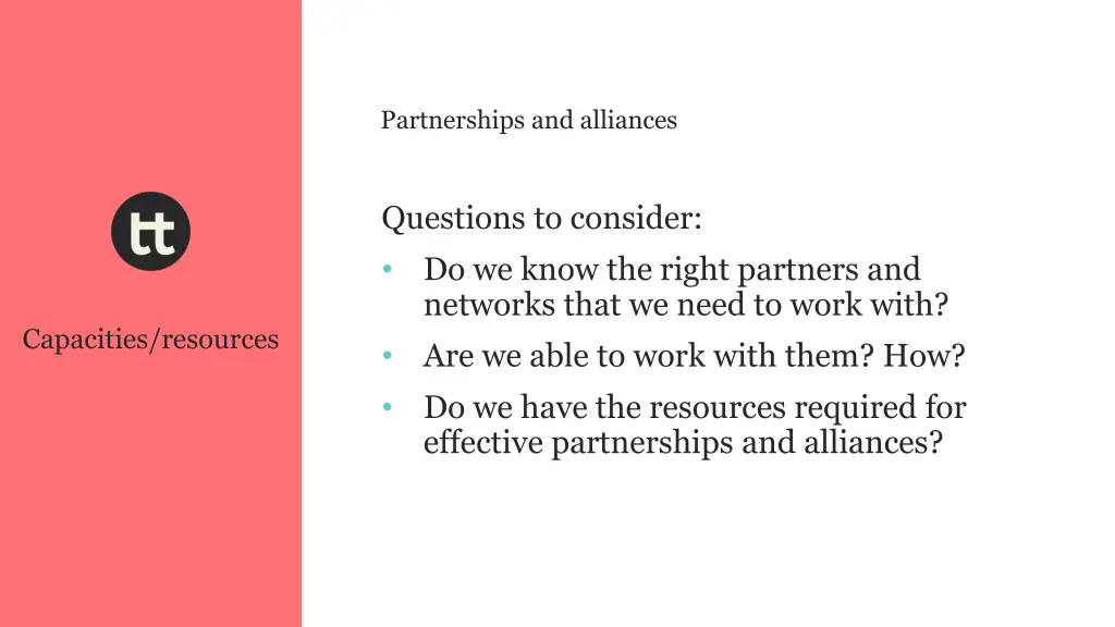 partnerships and alliances