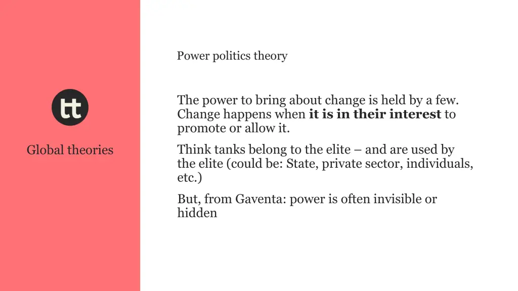 power politics theory