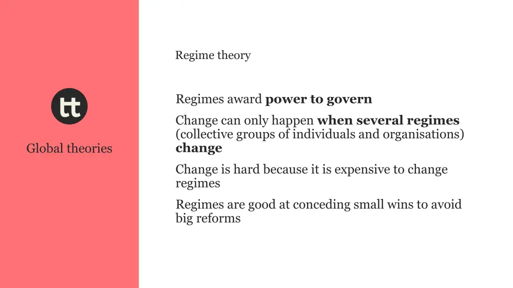 regime theory