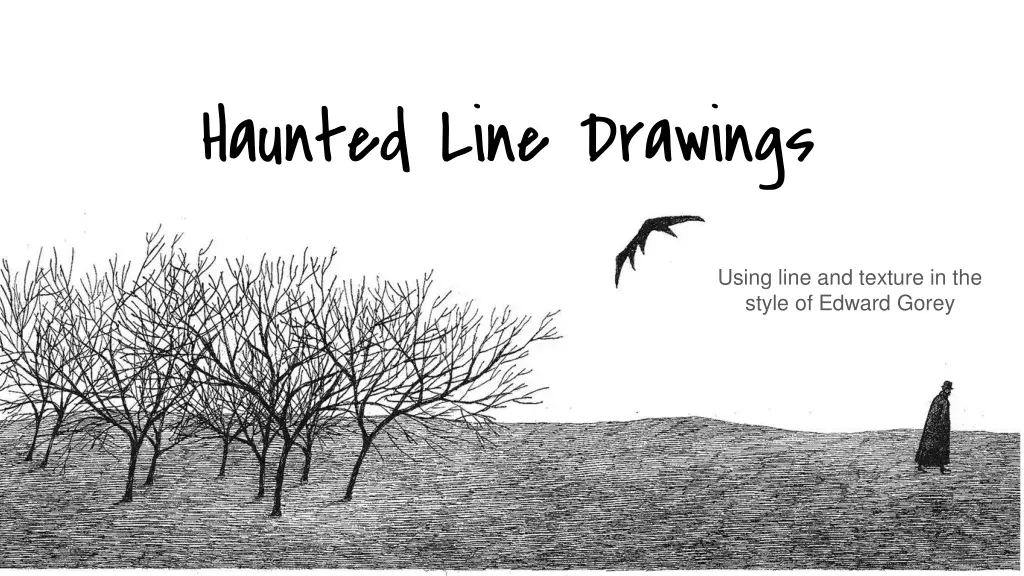 haunted line drawings