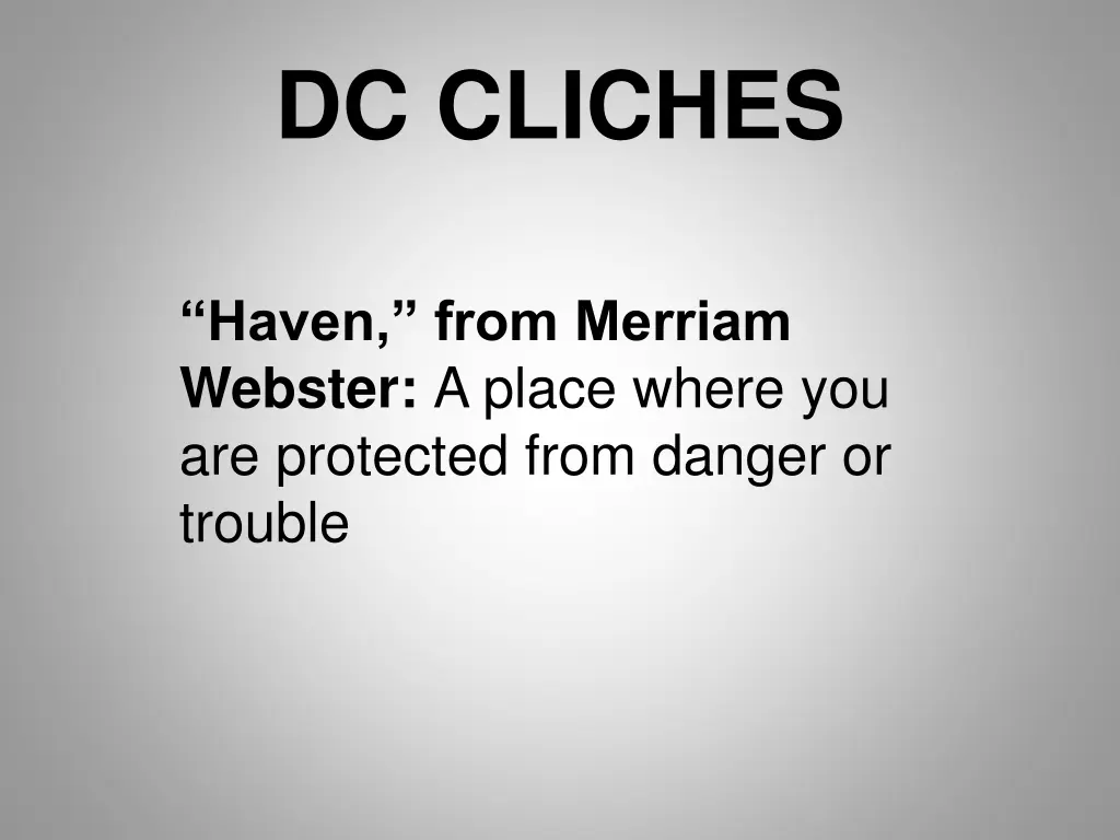 dc cliches 1