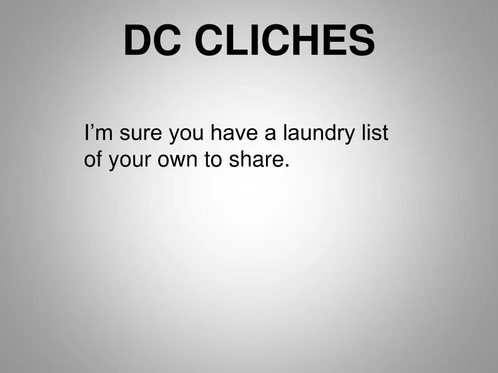 dc cliches 4