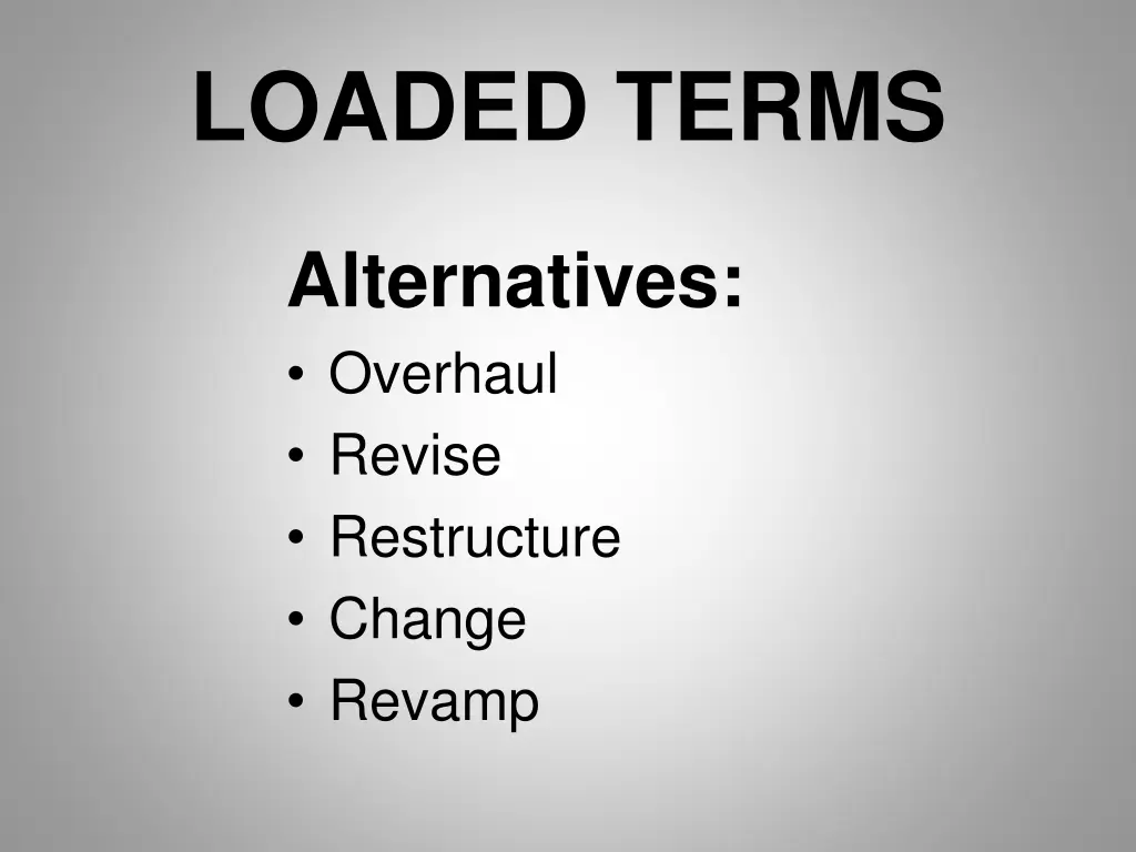 loaded terms 1