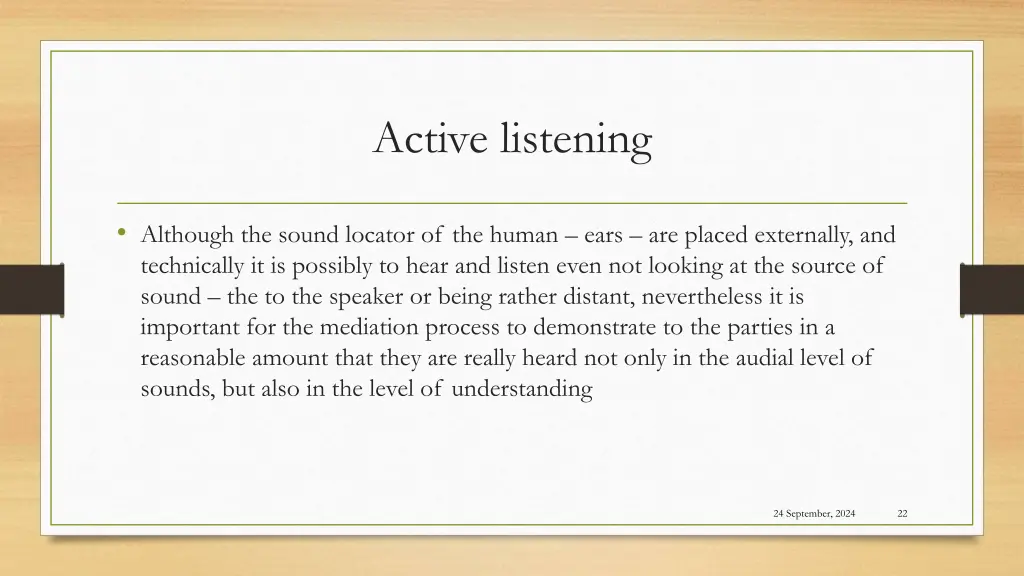 active listening