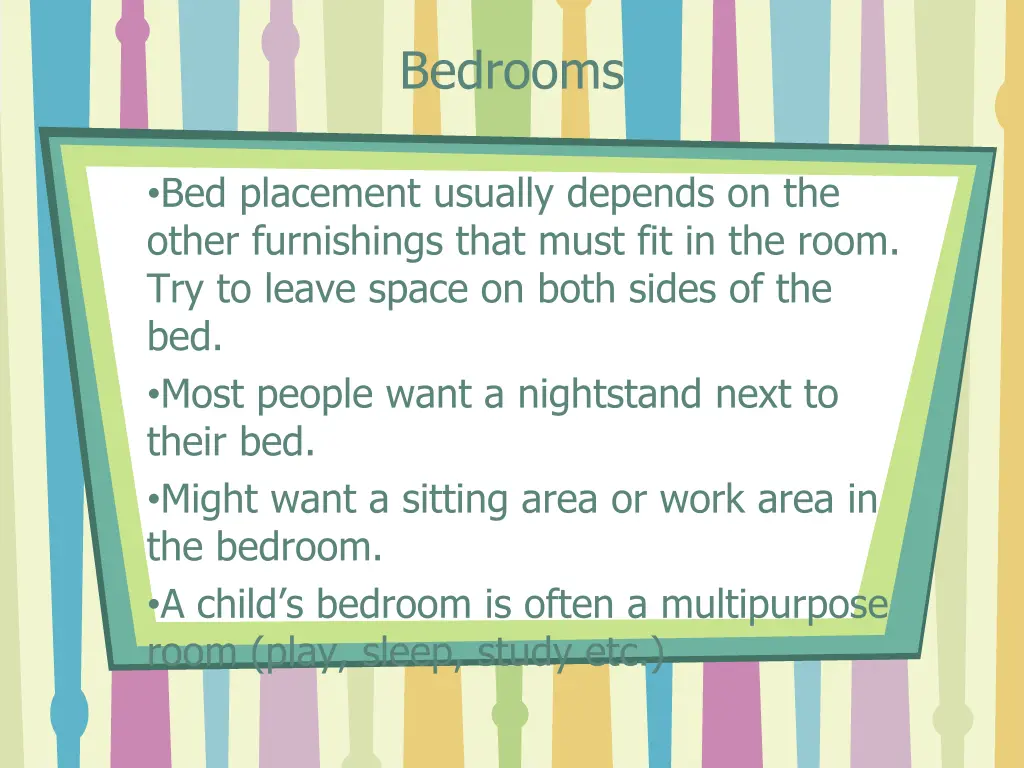 bedrooms