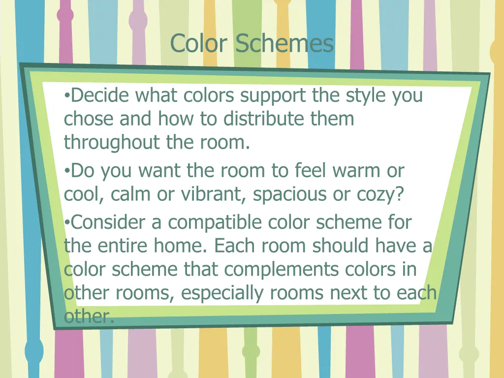 color schemes