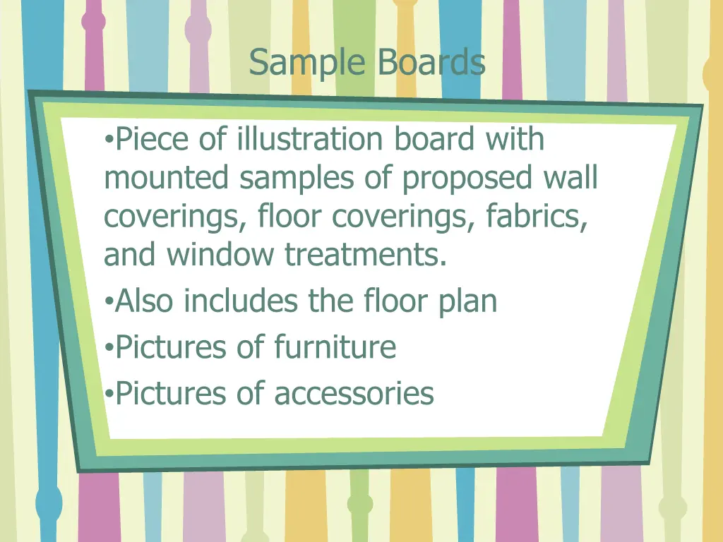 sample boards