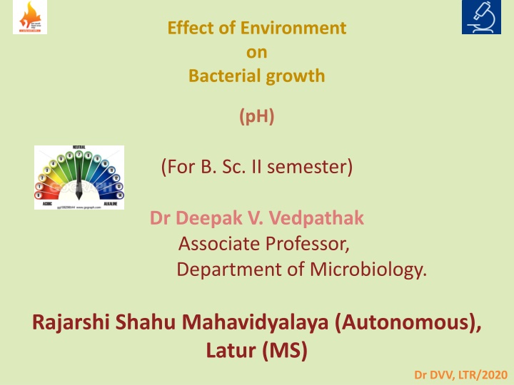 effect of environment on bacterial growth