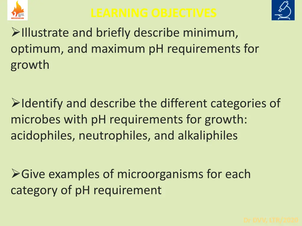 learning objectives