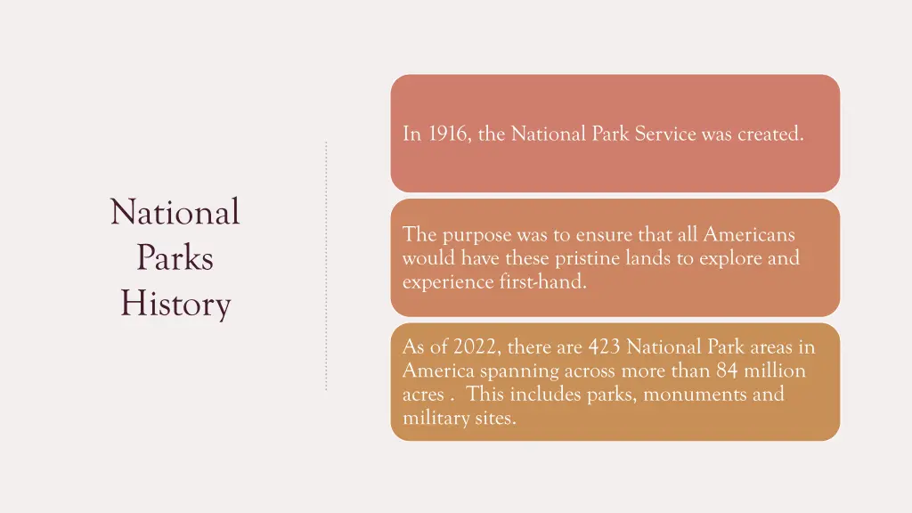 in 1916 the national park service was created