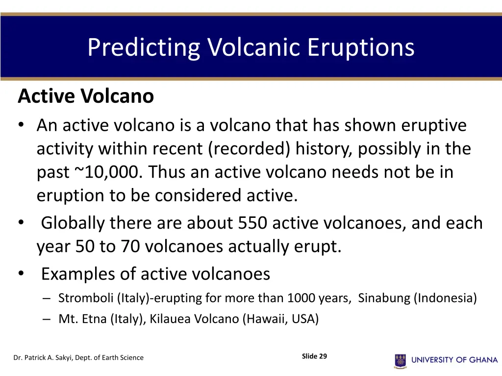 predicting volcanic eruptions