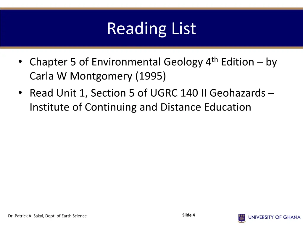 reading list