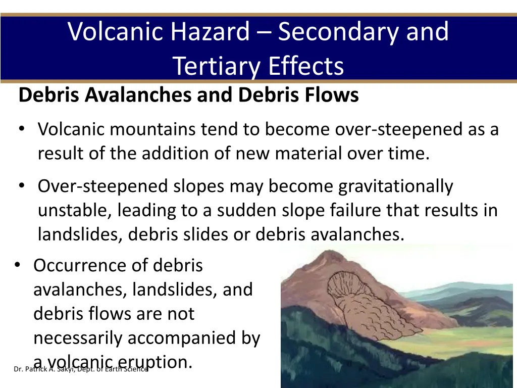 volcanic hazard secondary and tertiary effects 2