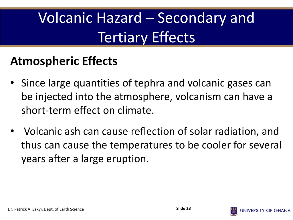 volcanic hazard secondary and tertiary effects 7