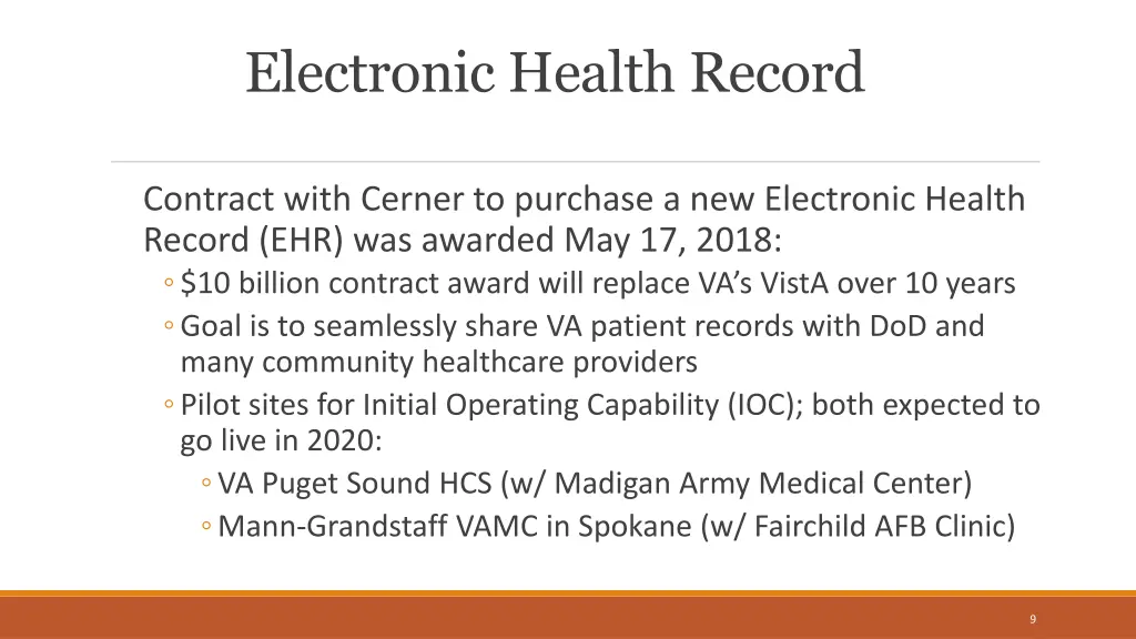 electronic health record