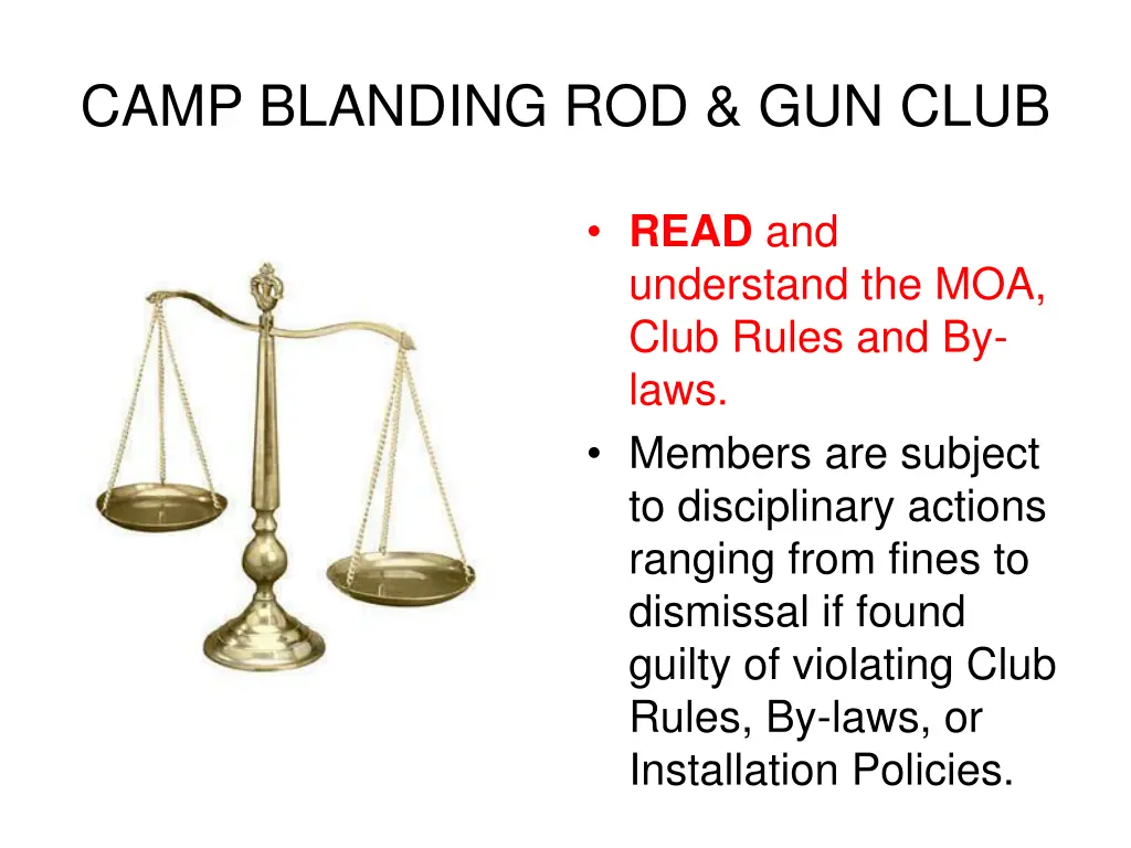 camp blanding rod gun club 6