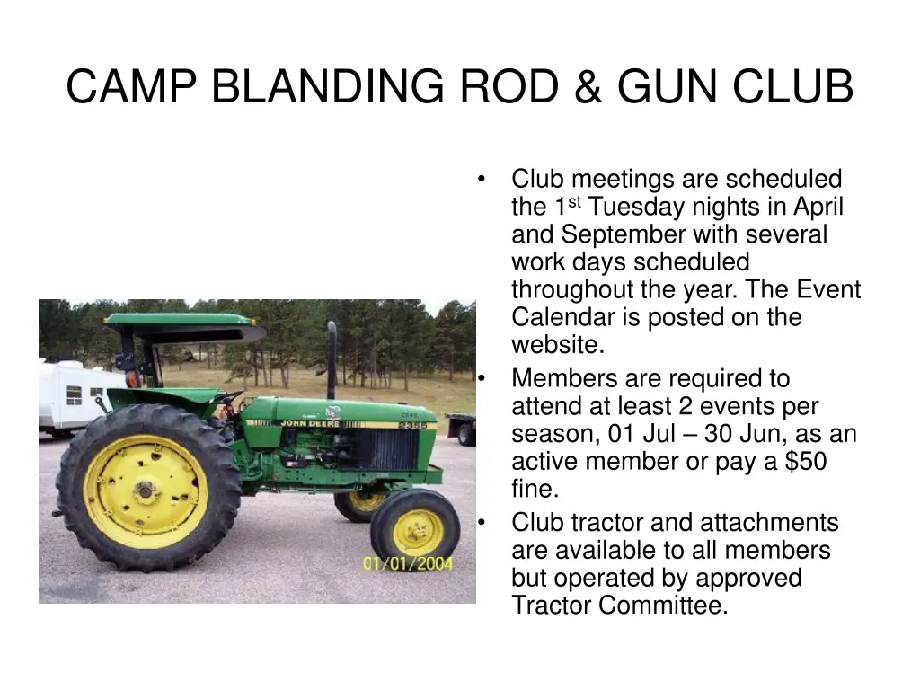 camp blanding rod gun club 8