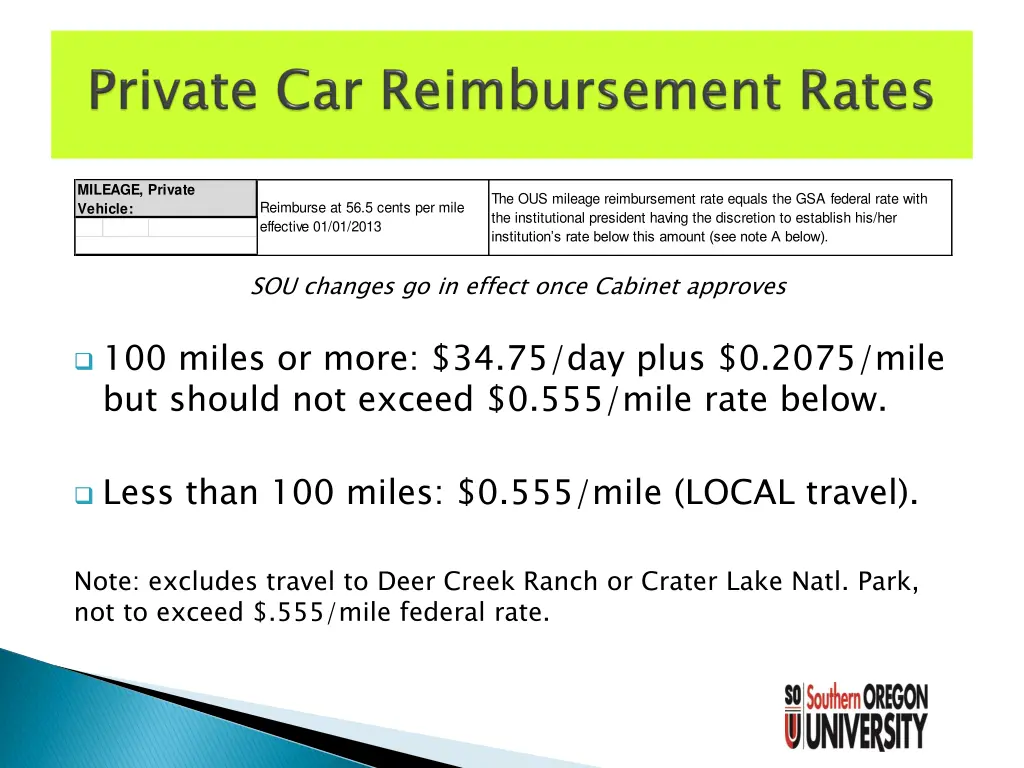 mileage private vehicle