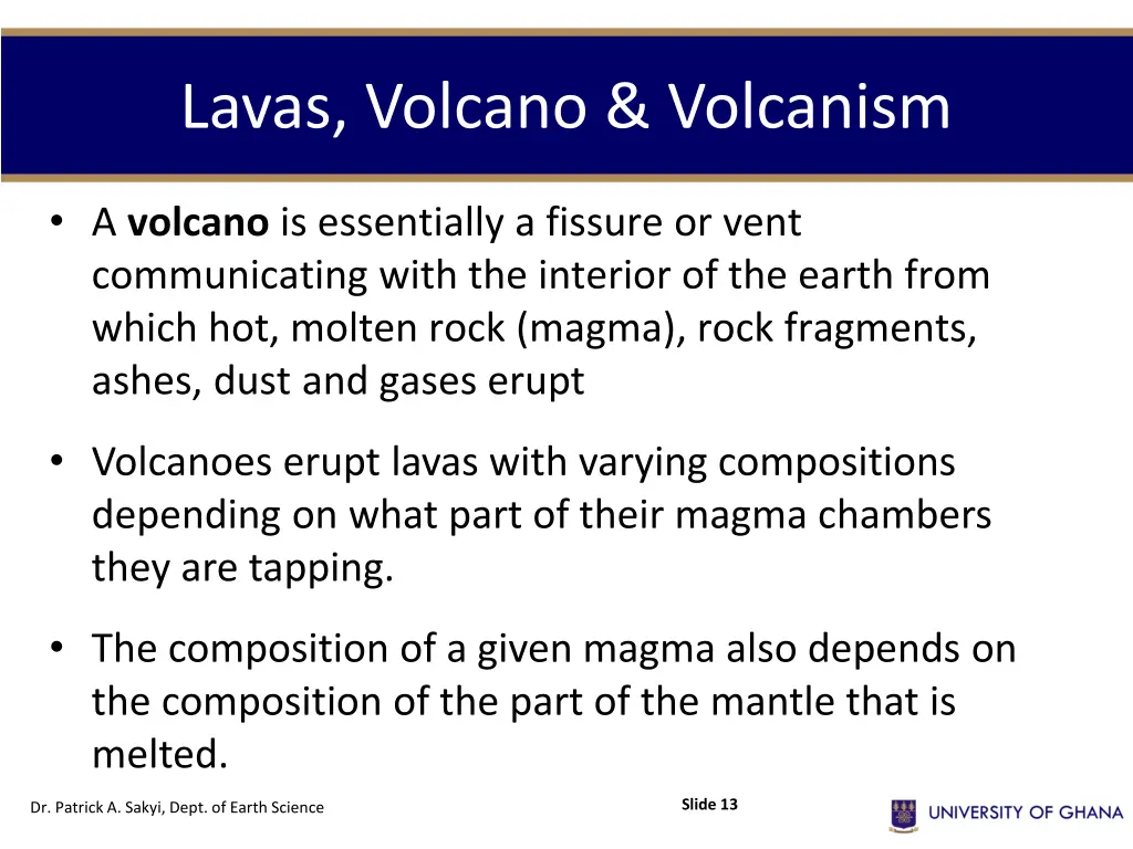 lavas volcano volcanism