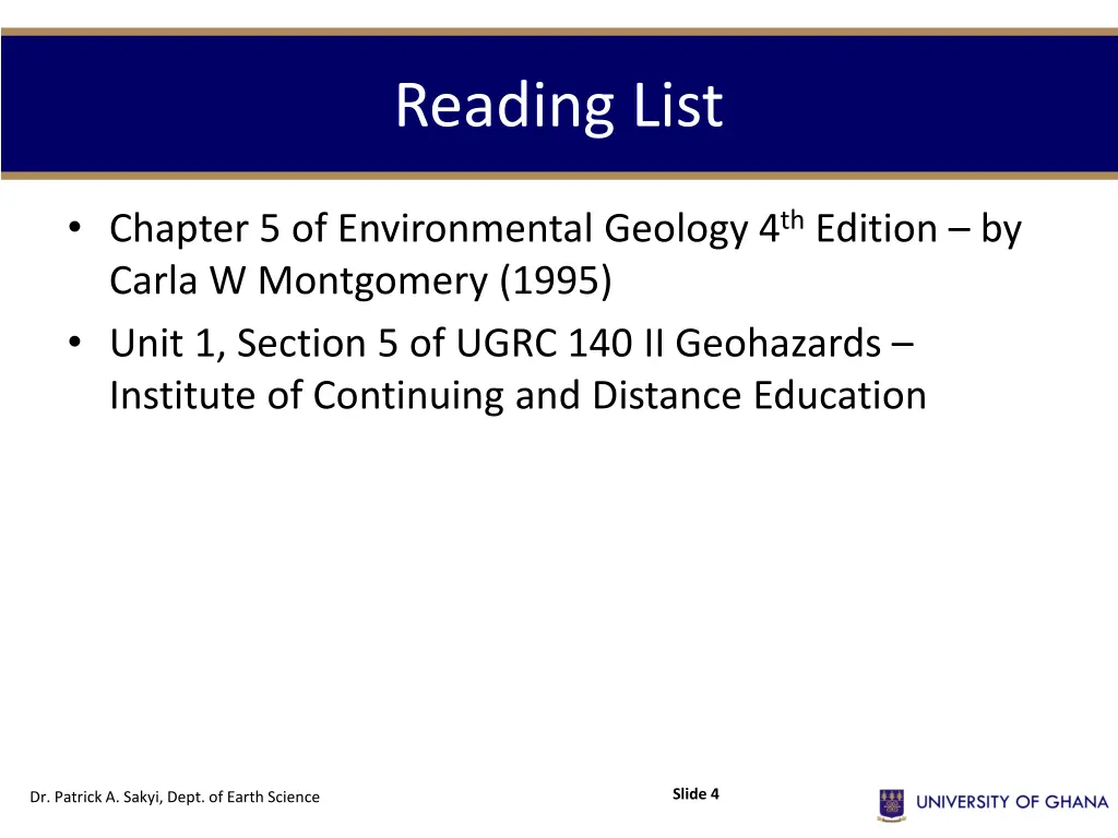 reading list