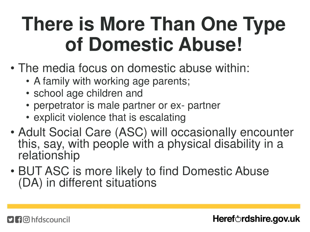 there is more than one type of domestic abuse