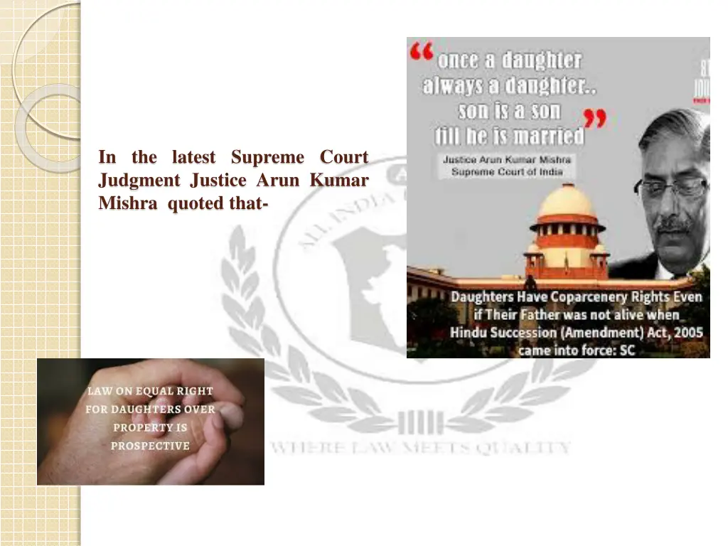 in the latest supreme court judgment justice arun