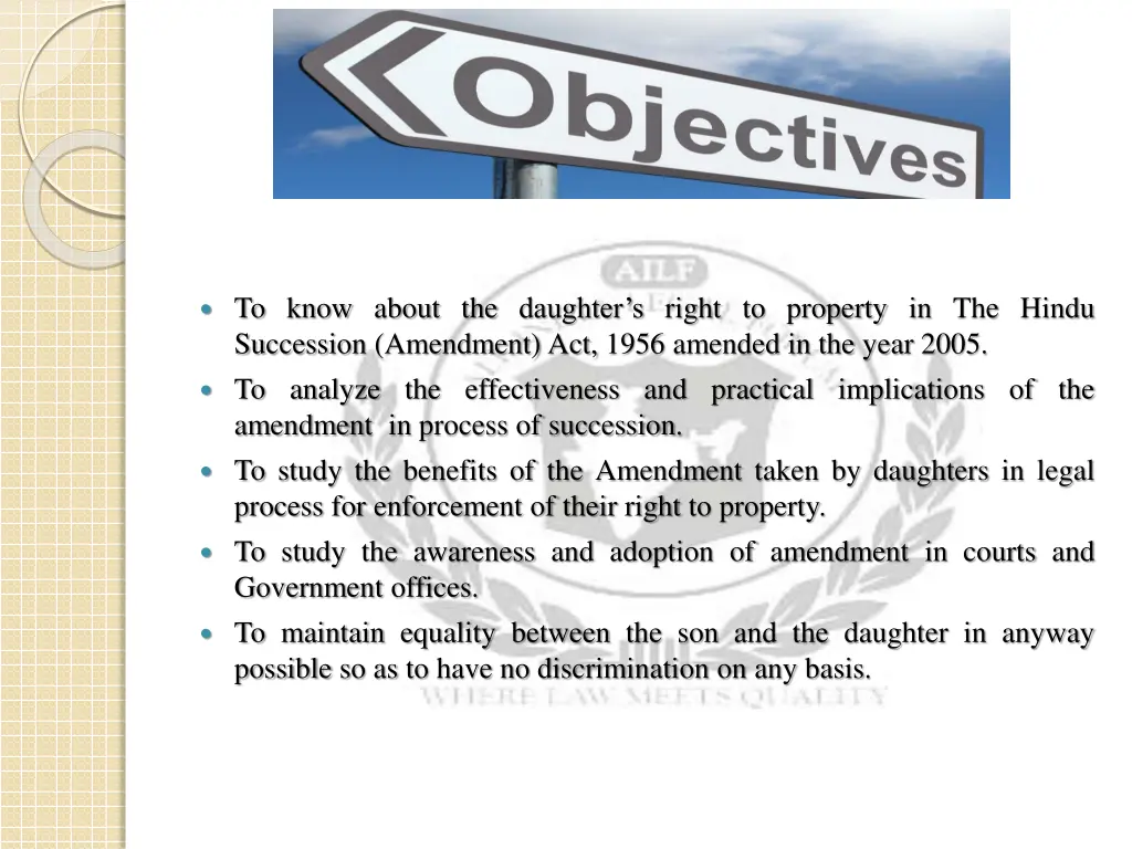 to know about the daughter s right to property