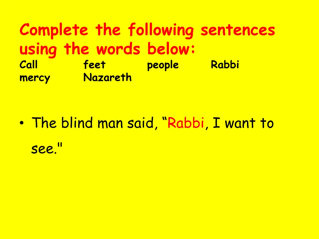 complete the following sentences using the words 10