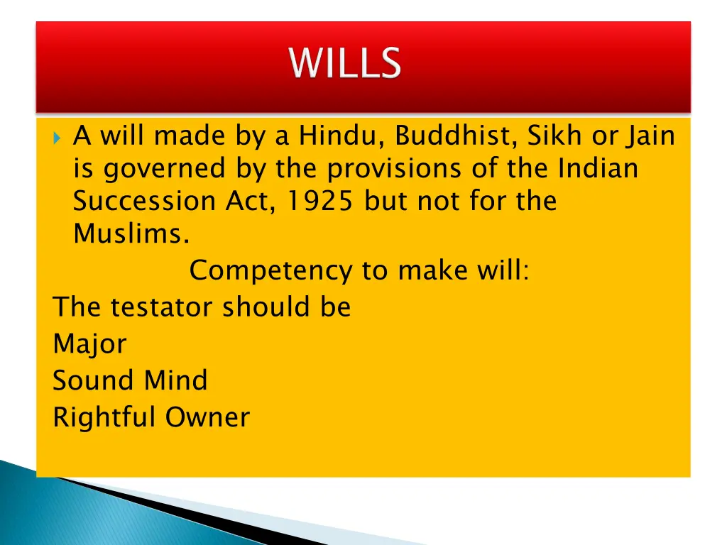 a will made by a hindu buddhist sikh or jain