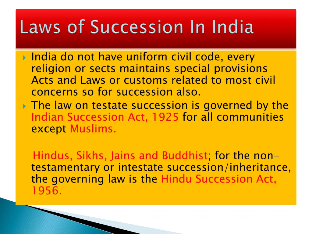 india do not have uniform civil code every