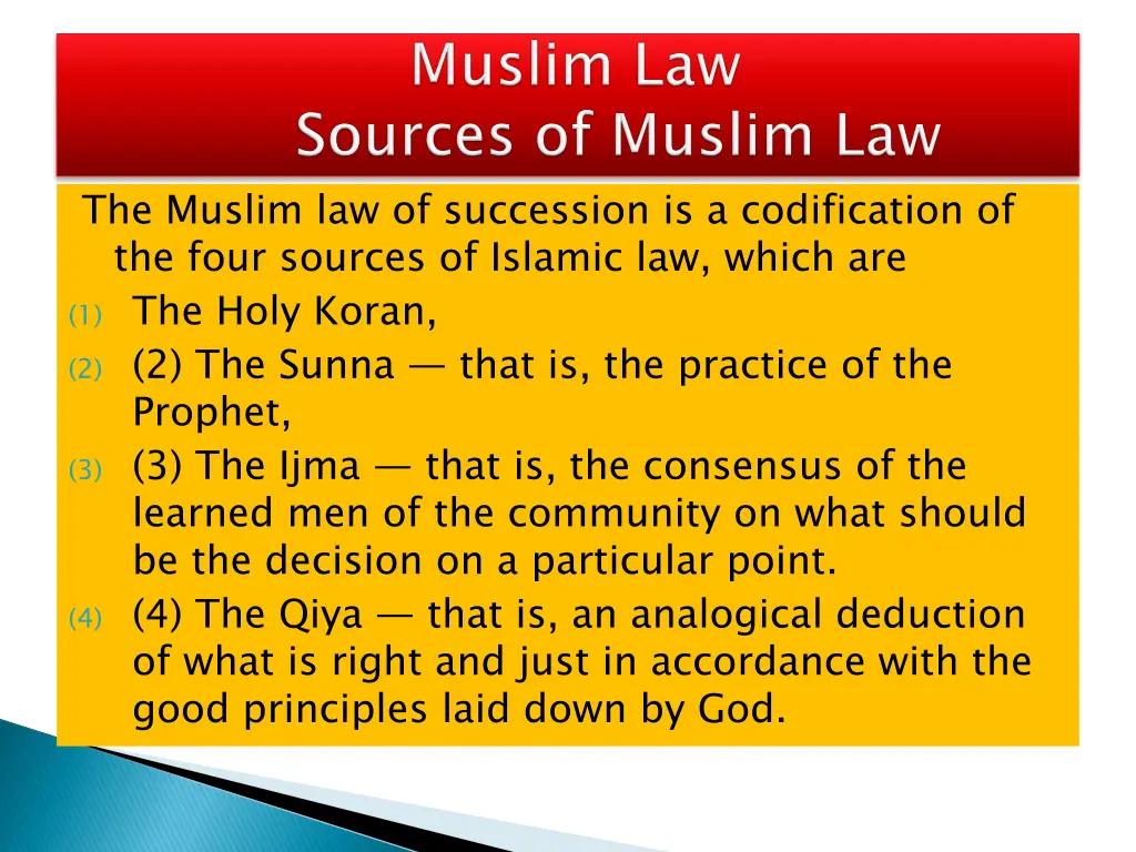 the muslim law of succession is a codification