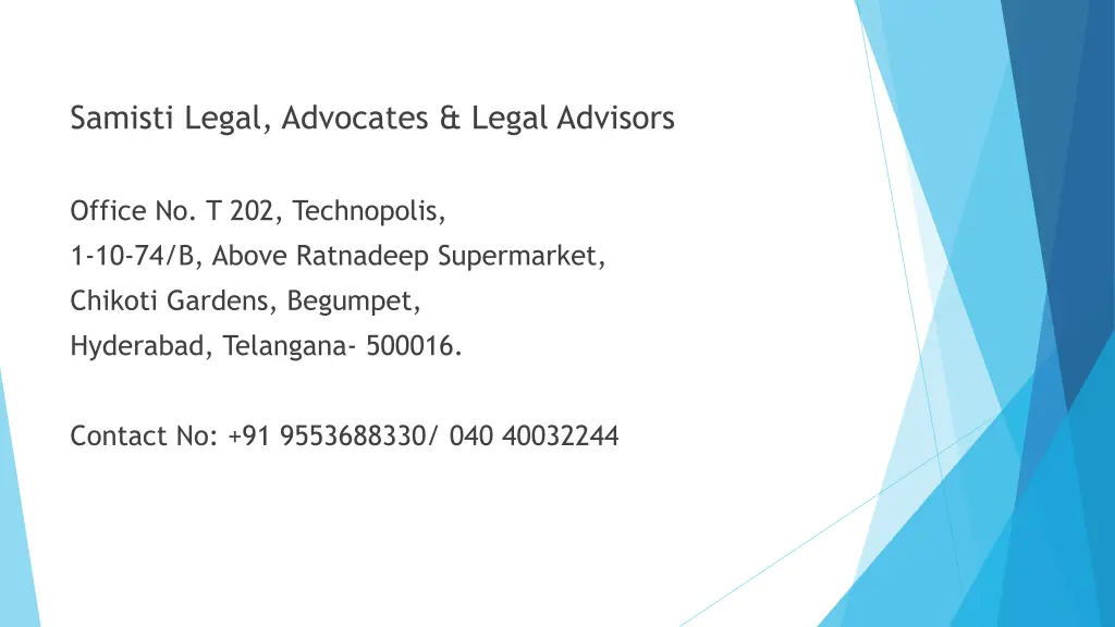 samisti legal advocates legal advisors