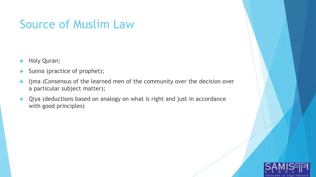 source of muslim law