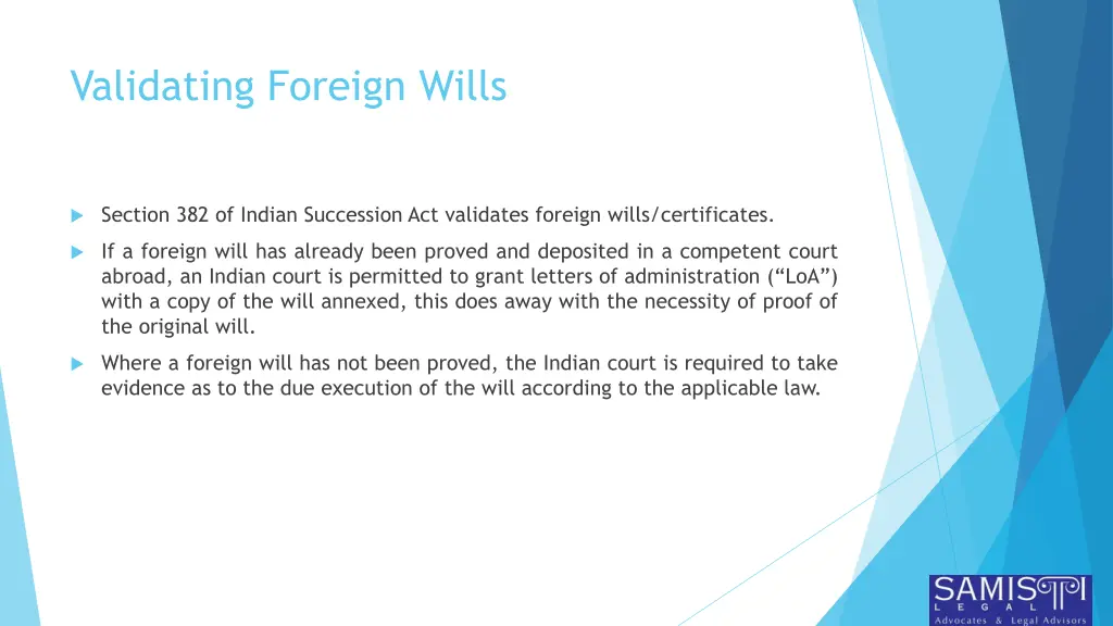 validating foreign wills