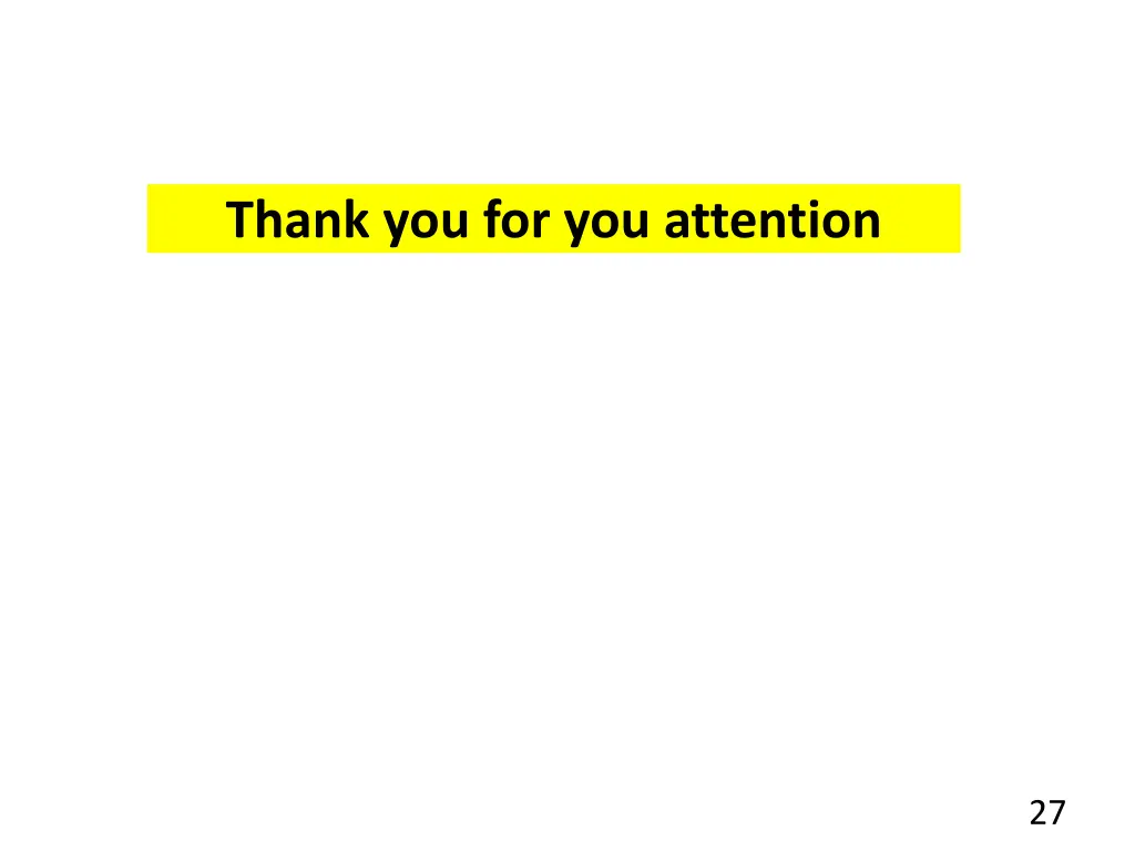 thank you for you attention