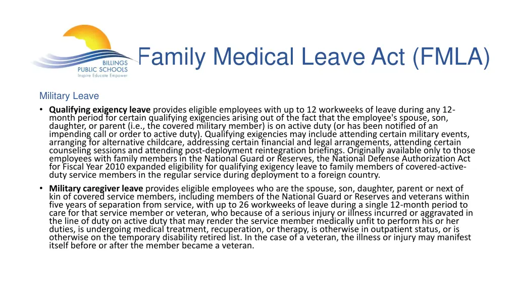 family medical leave act fmla 7