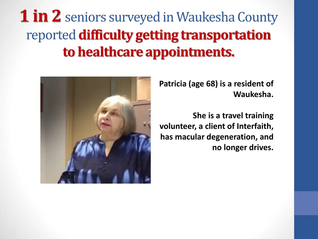 1 in 2 seniors surveyed in waukesha county