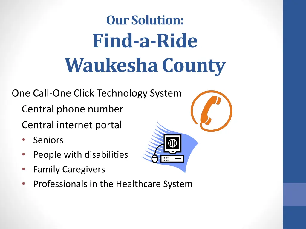 our solution find a ride waukesha county