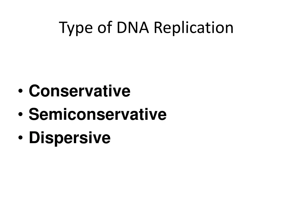 type of dna replication