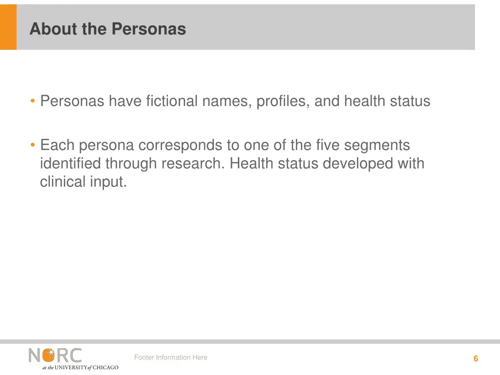 about the personas