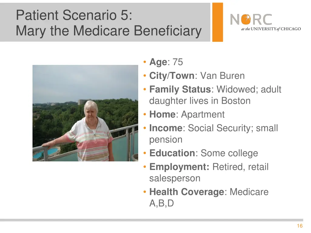 patient scenario 5 mary the medicare beneficiary