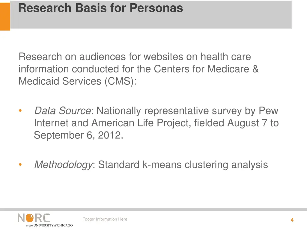 research basis for personas