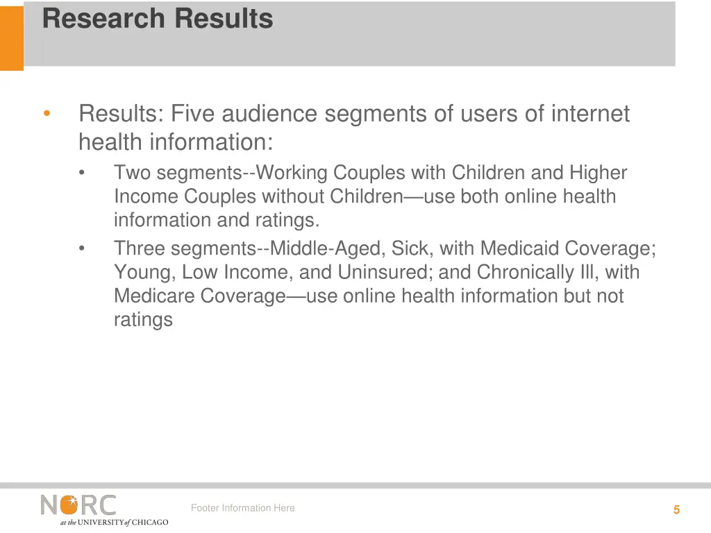 research results