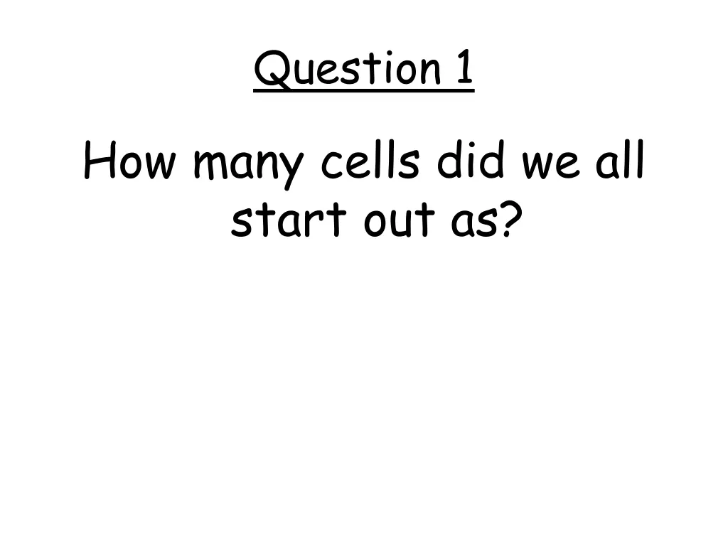 question 1