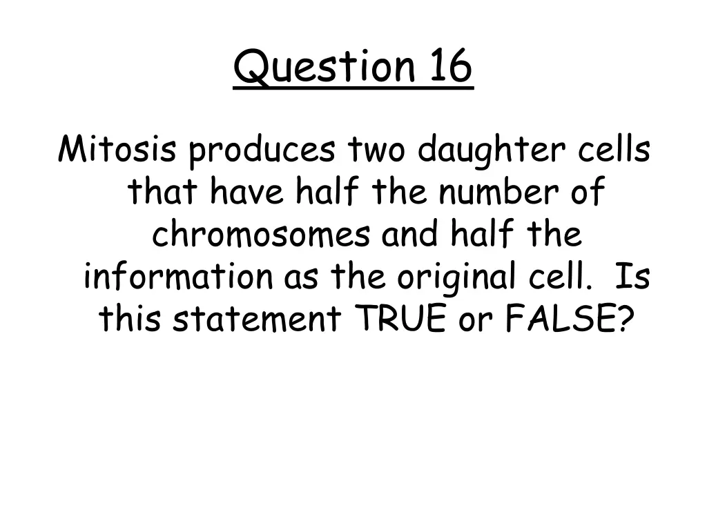 question 16