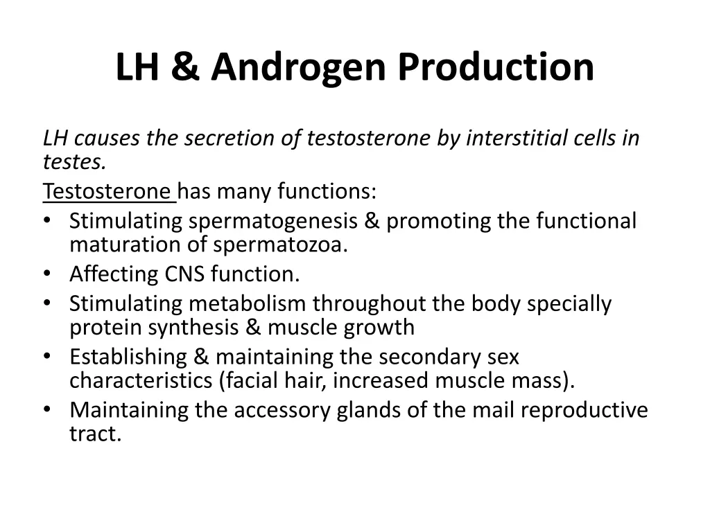 lh androgen production