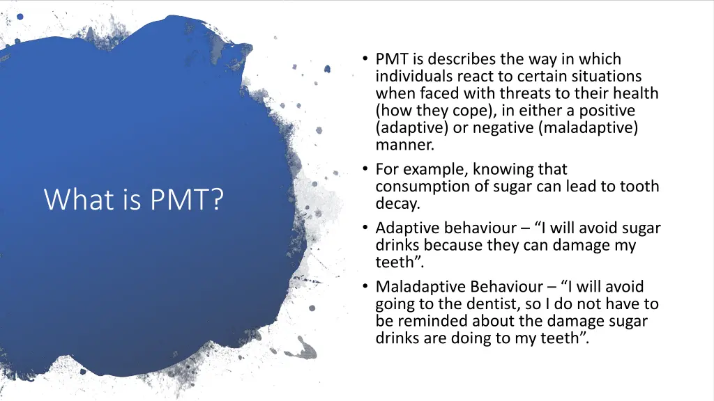 pmt is describes the way in which individuals